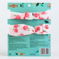 Повязка на голову для мамы и дочки &laquo;Набор для фотосессии: ягодки&raquo;, 2 шт., цв. розовый, M&B