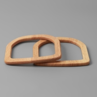 Ручки для сумки деревянные, 12 &times; 12,9 см, 2 шт, цвет бежевый