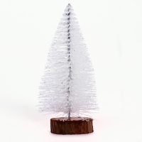 Новогодний декор &laquo;Ёлка в белом цвете с блёстками&raquo;, 8 &times; 8 &times; 15 см