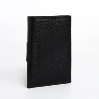 Портмоне мужское на магните, отдел для купюр, для карт, для монет, цвет чёрный Портмоне мужское на магните, отдел для купюр, для карт, для монет, цвет чёрный