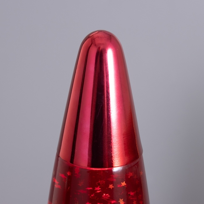 Лава-лампа "Ракета" 1х30Вт Е14-R39 (блестки) красный 11х11х41см