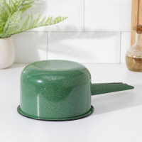 Ковш эмалированный цилиндрический, 1,5 л, без деколи, цвет МИКС Ковш эмалированный цилиндрический, 1,5 л, без деколи, цвет МИКС