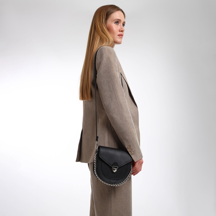 Сумка женская TEXTURA, мессенджер, маленький размер, цвет чёрный Сумка женская TEXTURA, мессенджер, маленький размер, цвет чёрный