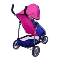 Коляска для кукол, с переноской, трёхколёсная, металлический каркас