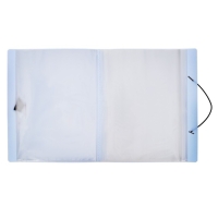 Папка с 60 вкладышами А4, 700 мкм, Calligrata TOP Breeze, на резинке, небесный, тиснение "под кожу" Папка с 60 вкладышами А4, 700 мкм, Calligrata TOP Breeze, на резинке, небесный, тиснение "под кожу"