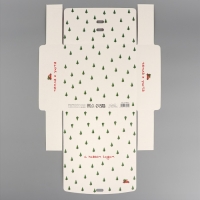 Коробка подарочная новогодняя складная двухсторонняя &laquo;С новым годом&raquo;, 20 х 18 х 5 см, БЕЗ ЛЕНТЫ, Новый год