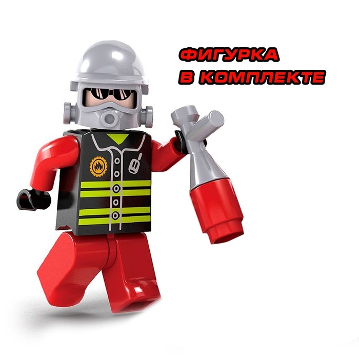 Конструктор &laquo;Пожарная машина&raquo;, 63 детали