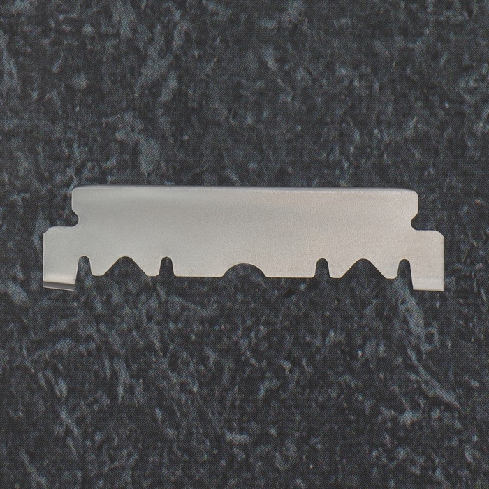 Опасная бритва, шаветт, без лезвия, 16,5/24 &times; 2,5 &times; 1,3 см, пластиковая, цвет чёрный/серебристый