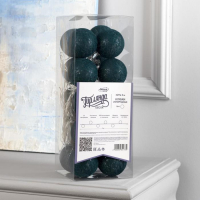 Гирлянда «Нить» 5 м с насадками «Клубки изумрудные», IP20, прозрачная нить, 20 LED, свечение белое, 220 В Гирлянда «Нить» 5 м с насадками «Клубки изумрудные», IP20, прозрачная нить, 20 LED, свечение белое, 220 В