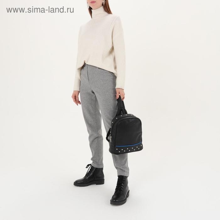 Рюкзак молодёжный, отдел на молнии, цвет чёрный