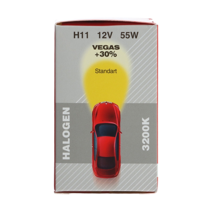 Лампа автомобильная AVS Vegas, H11, 12 В, 55 Вт