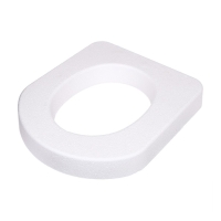 Сиденье для уличного туалета, 44 &times; 38 см, плотность 17 кг/м&sup3;, пенопласт, белое
