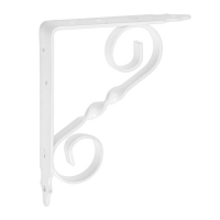 Кронштейн фигурный 150х125 мод.4, белый Кронштейн фигурный 150х125 мод.4, белый