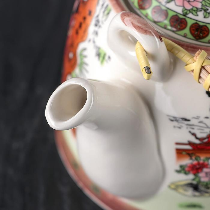 Чайник керамический заварочный с металлическим ситом &laquo;Парк&raquo;, 900 мл