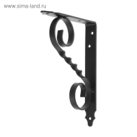 Кронштейн фигурный 200х150 мод.4, черный Кронштейн фигурный 200х150 мод.4, черный