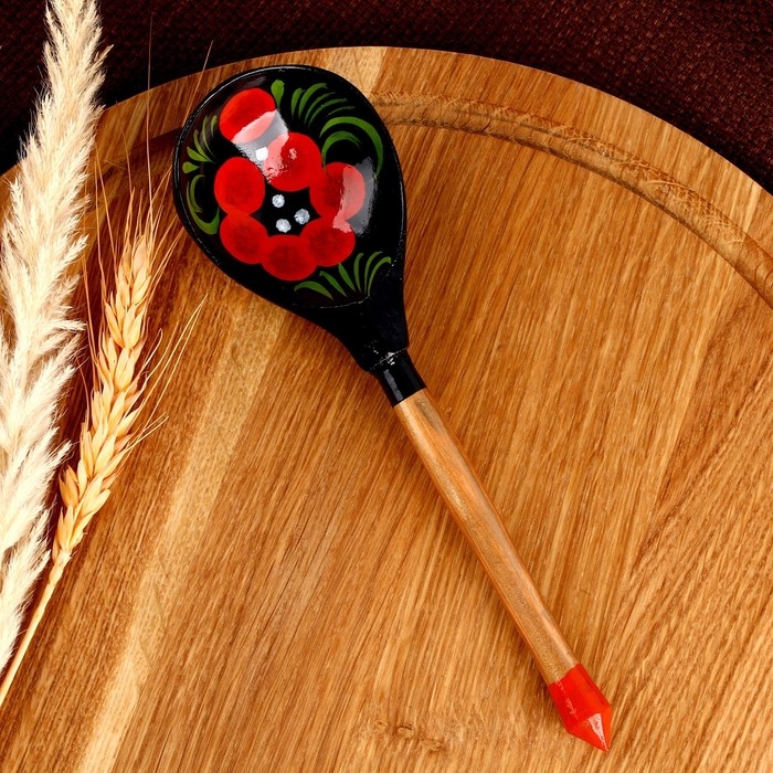 Ложка деревянная, окрашенная, большая Ложка деревянная, окрашенная, большая