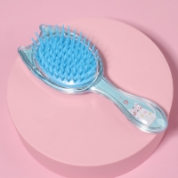 Расчёска - шейкер, 16 (&plusmn;1) &times; 6 см, цвет голубой