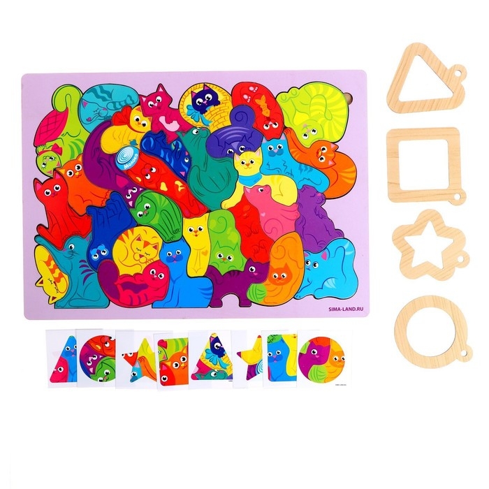 Головоломка &laquo;Найди фрагмент&raquo;, котята