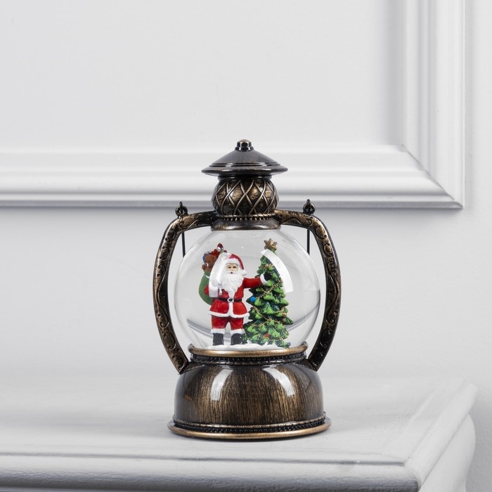 Светодиодная фигура «Фонарь с Дедом Морозом» 13 × 19 × 11 см, пластик, батарейки ААх3 (не в комплекте), USB, свечение тёплое белое Светодиодная фигура «Фонарь с Дедом Морозом» 13 × 19 × 11 см, пластик, батарейки ААх3 (не в комплекте), USB, свечение тёплое белое