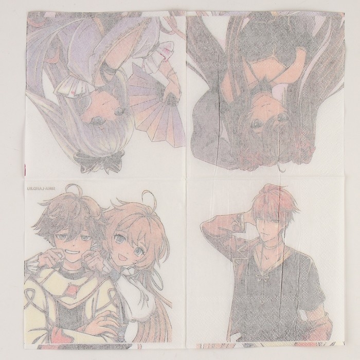 Салфетки бумажные 25*25см &laquo;Геншин&raquo; (набор 20 шт)