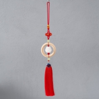 Подвеска пластик "Лотос" красная 2,5х5,5х35 см Подвеска пластик "Лотос" красная 2,5х5,5х35 см