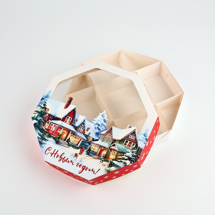 Коробка складная &laquo;Тепла и уюта&raquo;, 29 х 29 х 5 см, Новый год