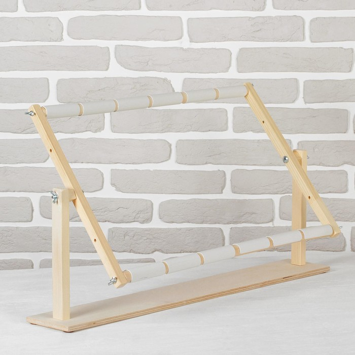 Пяльцы-рамка для вышивания, 40 &times; 60 см, с подставкой, цвет светлое дерево