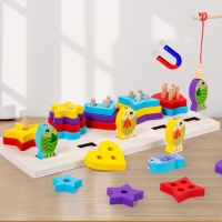 Деревянная пирамидка + рыбалка, 31 &times; 12,7 см