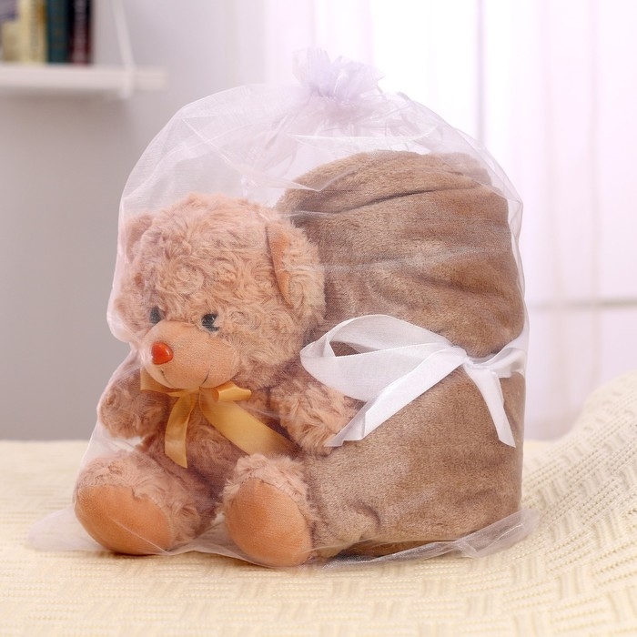 Мягкая игрушка с пледом &laquo;Мишутка&raquo;