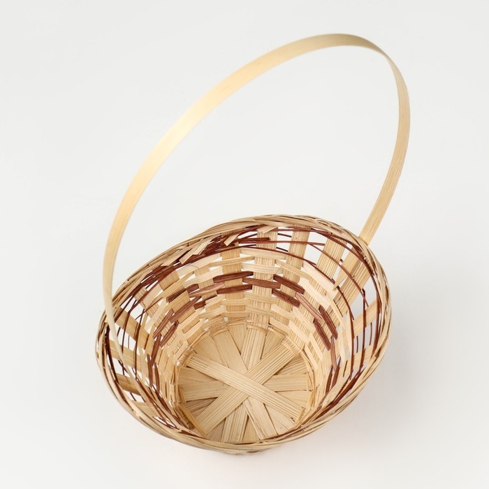 Корзина плетеная «Ладья», 20×17×8 см, бамбук Корзина плетеная «Ладья», 20×17×8 см, бамбук