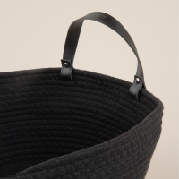 Корзина для хранения SL Home &laquo;Луиза&raquo;, плетёная ручной работы, 33&times;33&times;16 см, цвет чёрный