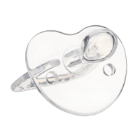 Соска - пустышка цельносиликоновая ортодонтическая, от 3 мес., цвет прозрачный