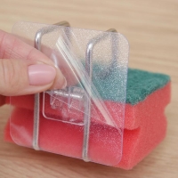 Держатель универсальный на липучке, 7&times;6&times;7 см, цвет хром