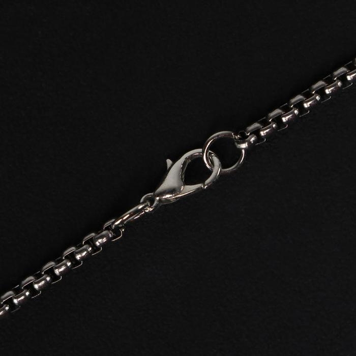 Кулон-амулет &laquo;Помпеи&raquo; рога, цвет красный в чернёном серебре, 70 см