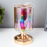 Аромасветильник сенсорный "Листья" G9 35Вт золото 10,5х10,5х20 см RISALUX Аромасветильник сенсорный "Листья" G9 35Вт золото 10,5х10,5х20 см RISALUX