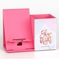 Органайзер для канцелярии с подставкой под телефон &laquo;Shine bright&raquo;