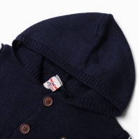 Джемпер вязаный для мальчика, цвет тёмно-синий, рост 92 см