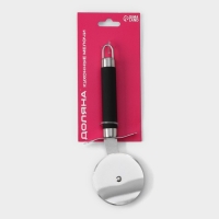 Нож для пиццы и теста Доляна &laquo;Нео&raquo;, 20 см, ручка soft - touch, цвет чёрный