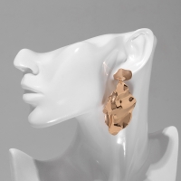 Серьги металл &laquo;Атмосфера&raquo; кувшинка, цвет золото