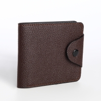 Кошелёк женский на кнопке, цвет коричневый Кошелёк женский на кнопке, цвет коричневый