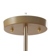 Люстра "Лепестки" 2x40Вт E27 золото 44х33х28 см Люстра "Лепестки" 2x40Вт E27 золото 44х33х28 см