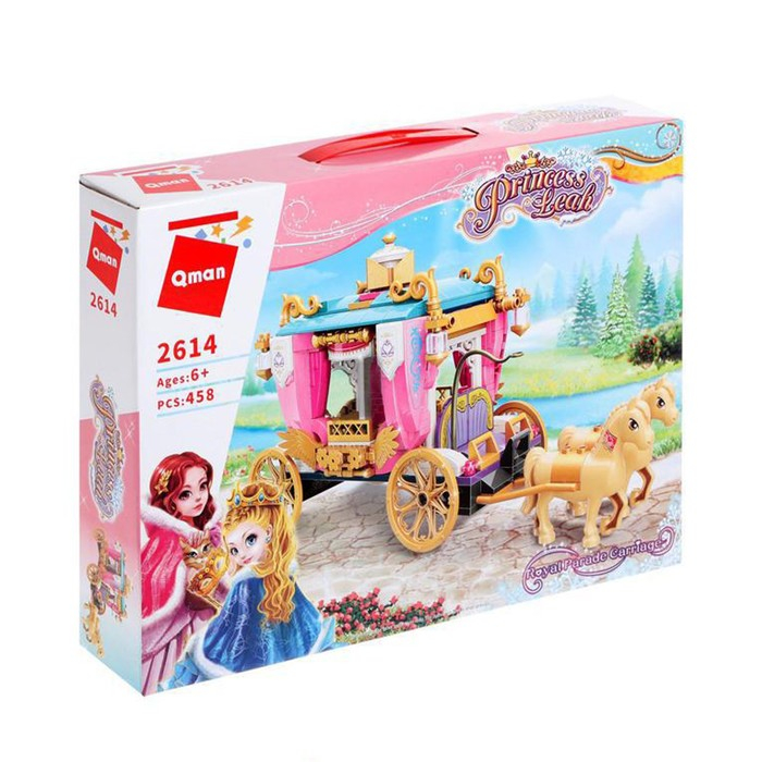 Конструктор Принцессы &laquo;Королевская карета&raquo;, 2 минифигуры и 458 деталей