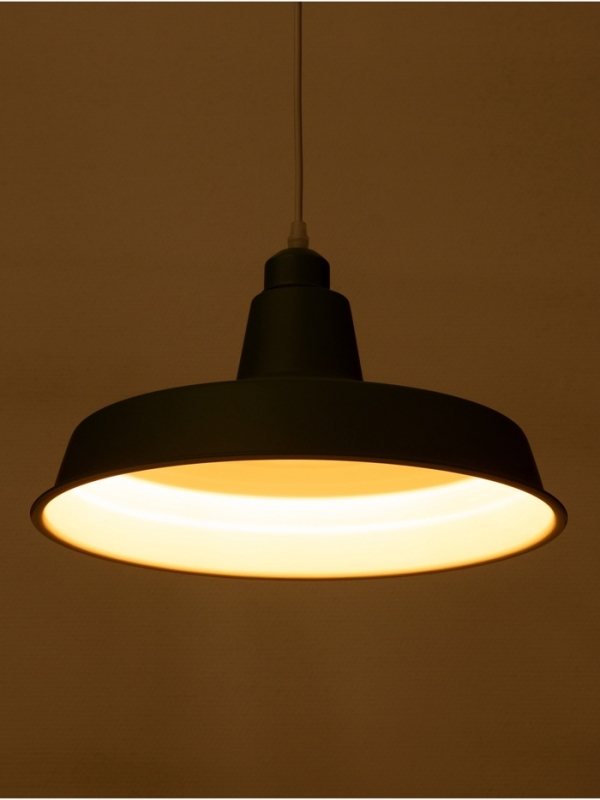 Светильник Ronald 1х40Вт Е27 пр-1м тёмно-оливковый 36х36х15см