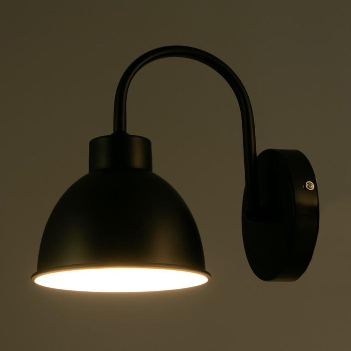 Бра 1669/1BK E27 40Вт черный 15х22,5х21 см