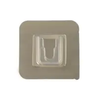 Комплект настенных держателей ТУНДРА с клейкой поверхностью, 60&times;60&times;10 мм, цвет никель