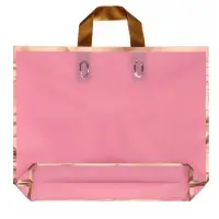 Пакет с петлевой ручкой розовый 40 х 31 х 8 см 80 мкм