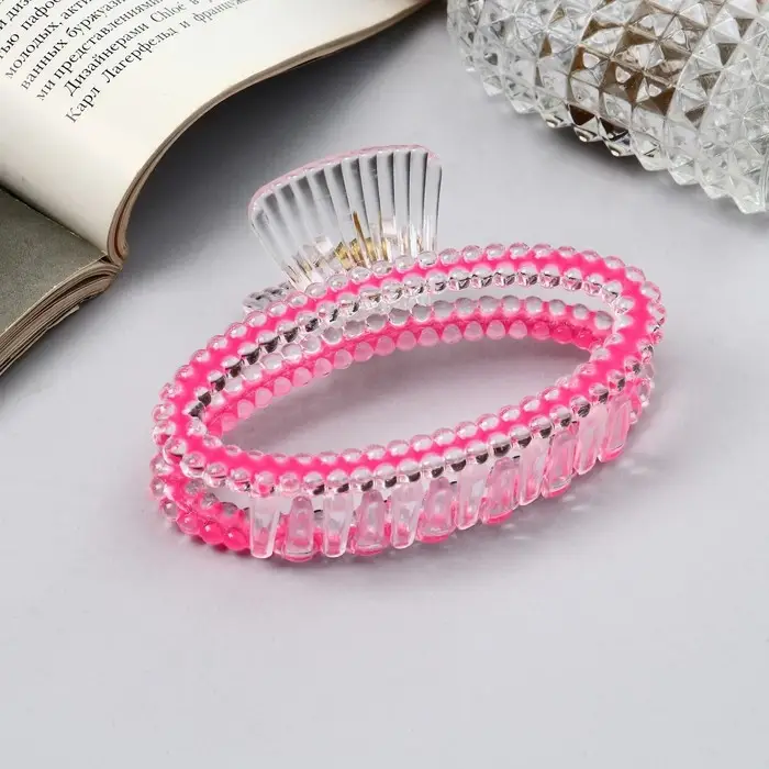 Крабик для волос &laquo;Хелен колор&raquo;, овал, 9 см, МИКС