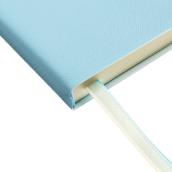 Ежедневник недатированный A5 136 листов deVENTE. Jane, мягкая обложка пвх, резинка, перфорация, ляссе, блок 70, голубой