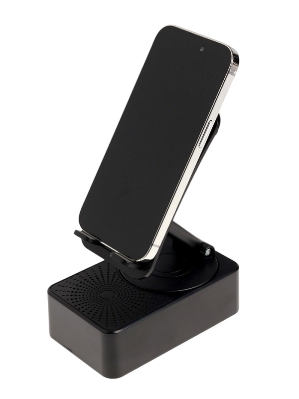 Портативная колонка 3 в 1 PS-50, держатель для телефона, power bank, 5 Вт, 1500 мАч, чёрная