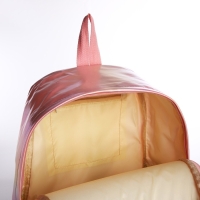 Рюкзак школьный на молнии из текстиля, цвет розовый